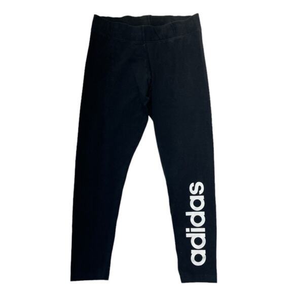 adidas Pants - Adidas logo tights black leggings Women’s size medium